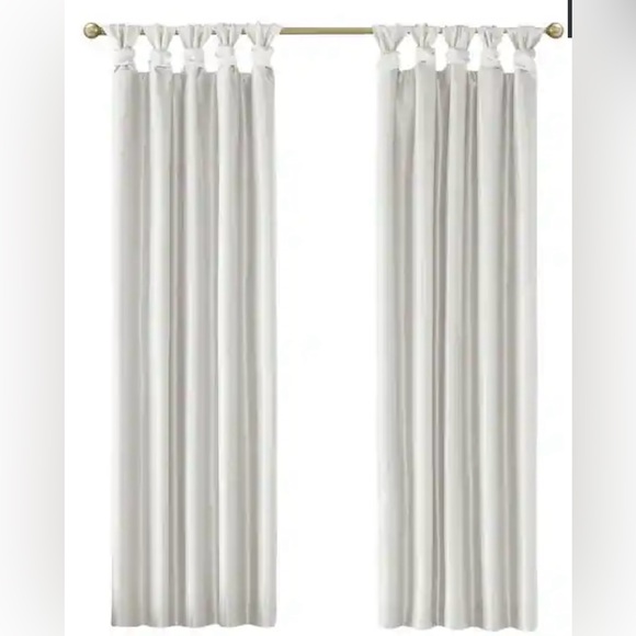 Madison Park Natalie Twist Tab Total Blackout Window Curtain Panel 50x84 4Panels - Picture 7 of 10